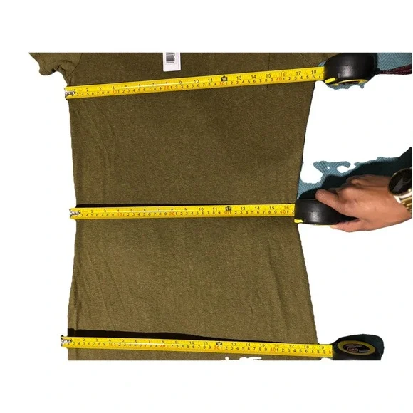 Outerknown Womens M Hemp Tee Shirt MIDI Dress Bailey Green Grass Neptune Comfort - Picture 4 of 8